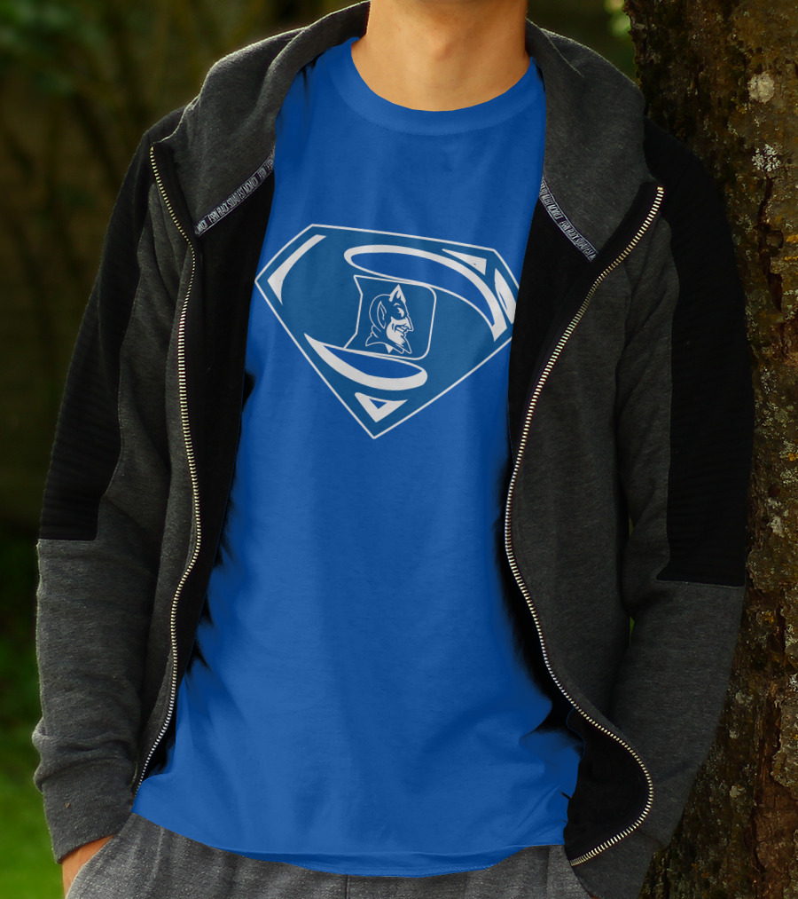 Duke Blue Devils Superman Logo Mashup T-Shirt