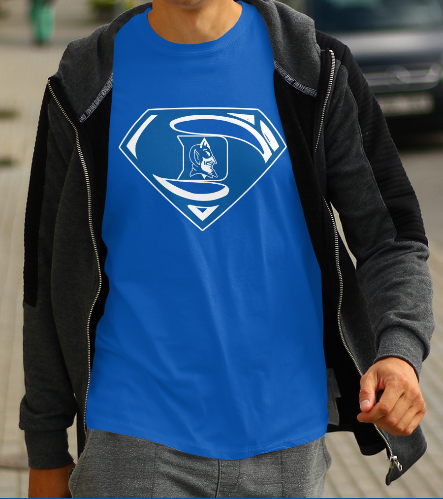 Duke Blue Devils Superman Logo Mashup T-Shirt
