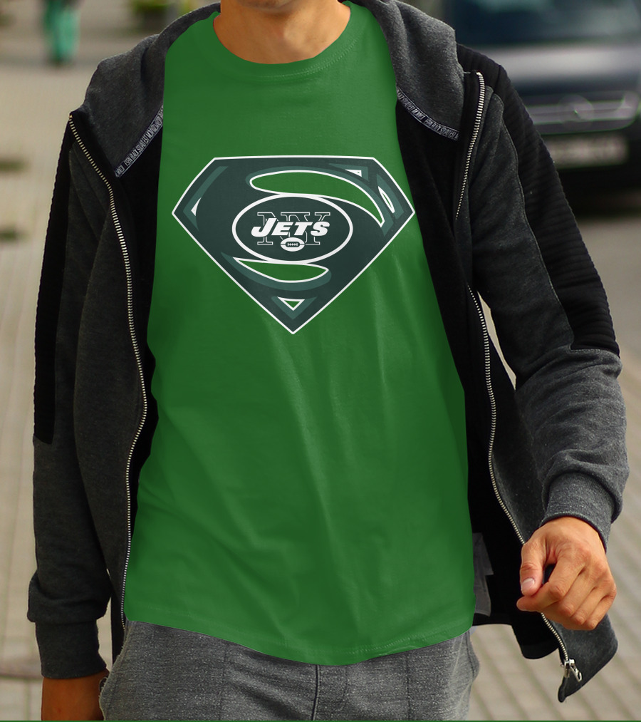 Jets Nfl Super Hero Symbol T-Shirt