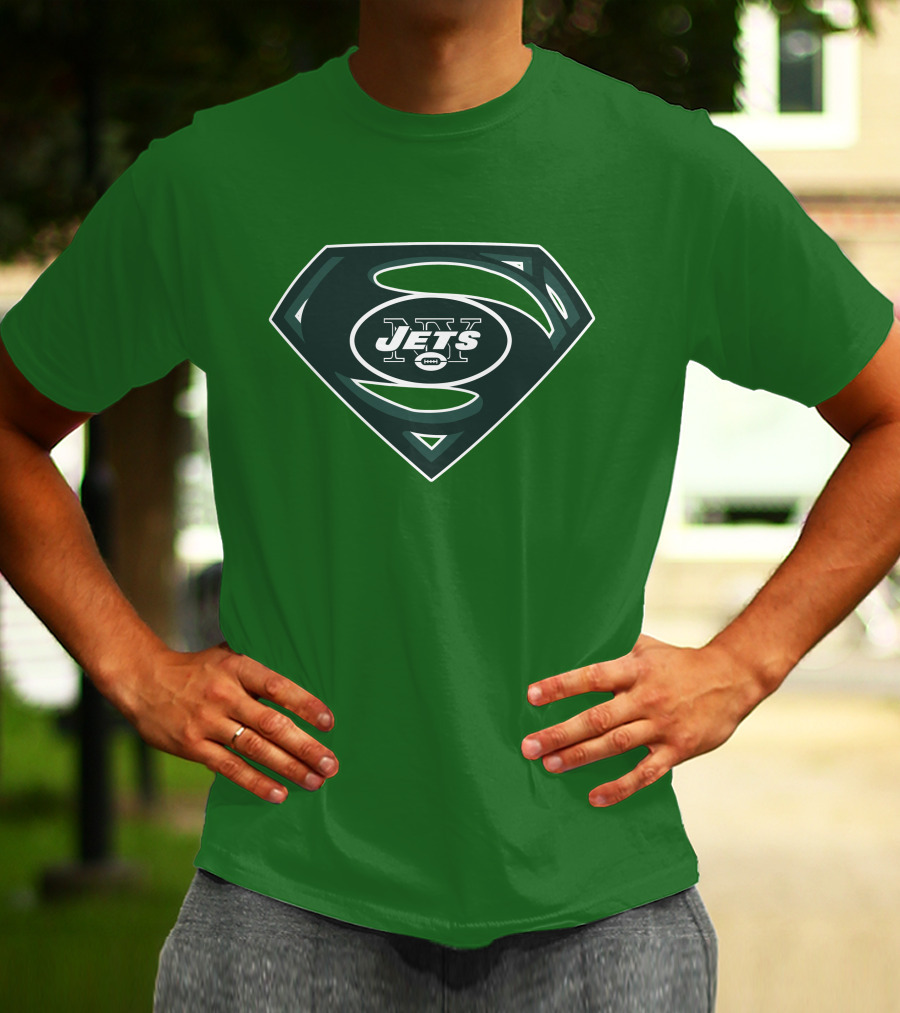 Jets Nfl Super Hero Symbol T-Shirt