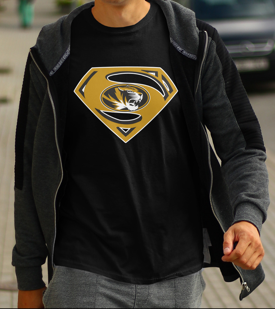 Superman Missouri Tigers T-Shirt