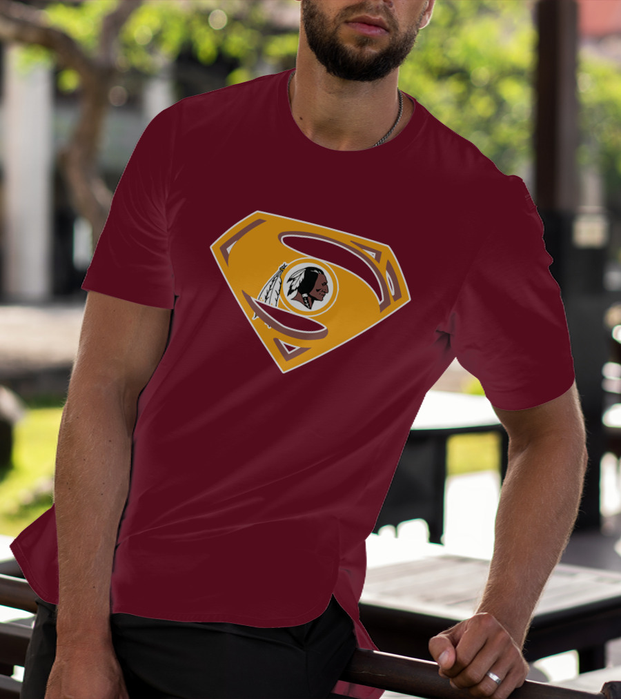 Redskins Superman Logo Mashup T-Shirt