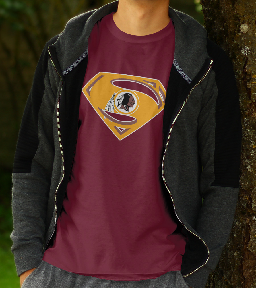 Redskins Superman Logo Mashup T-Shirt