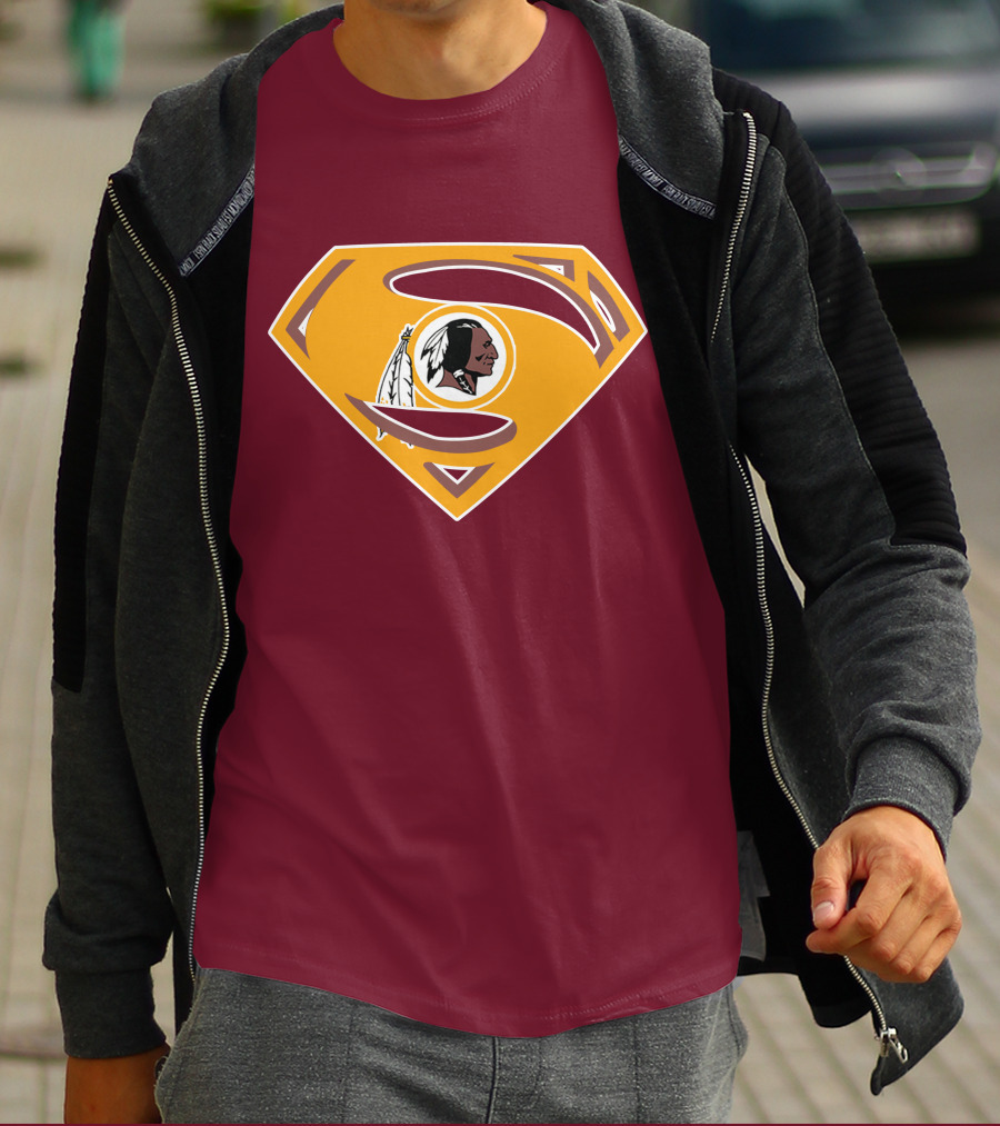 Redskins Superman Logo Mashup T-Shirt