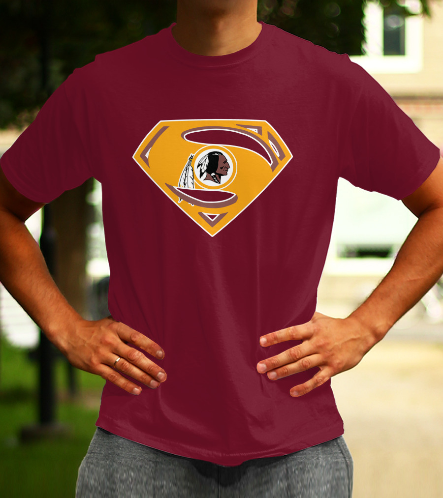 Redskins Superman Logo Mashup T-Shirt