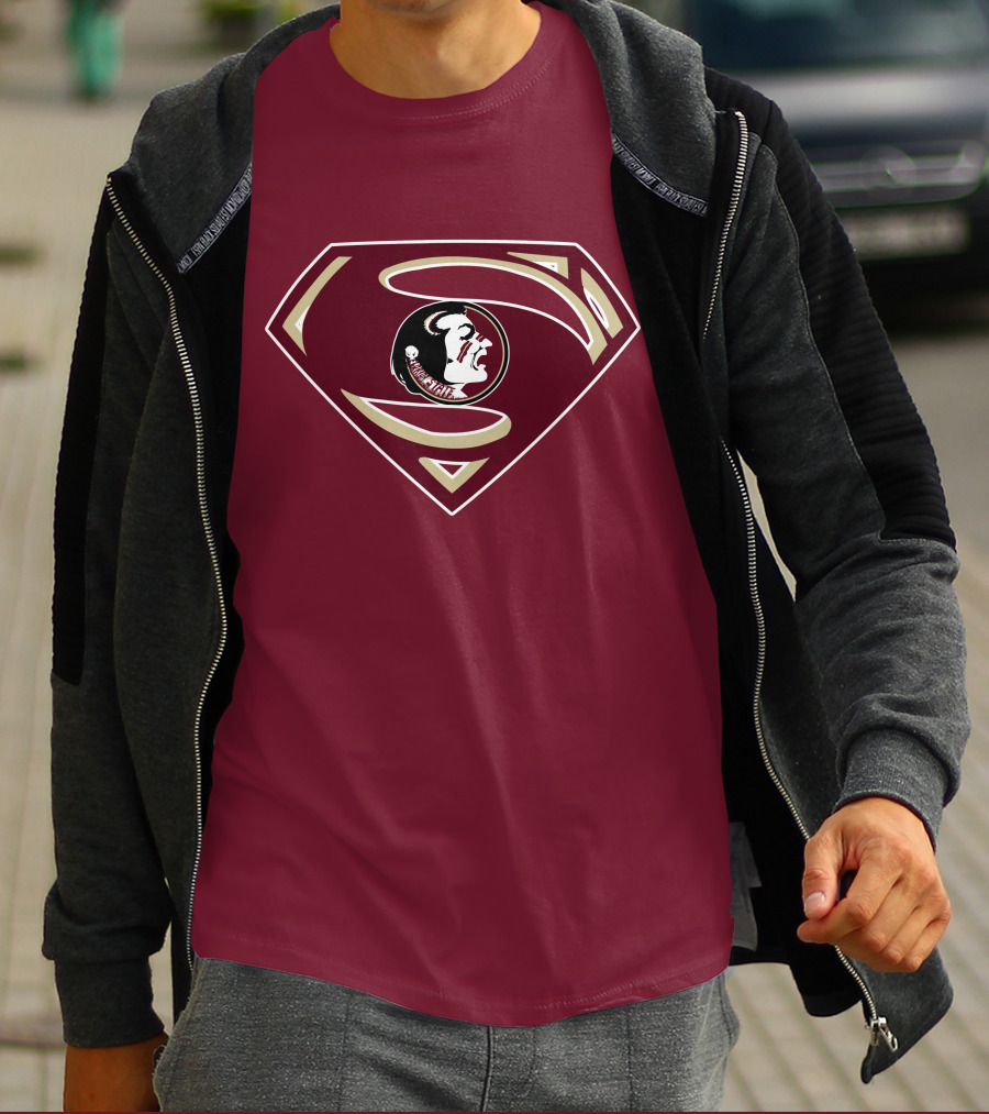 Seminoles Superman Logo Mashup With Florida State T-Shirt