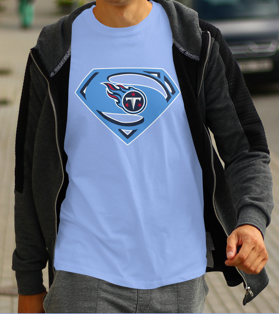 Tennessee Titans Superman Logo Fusion T-Shirt