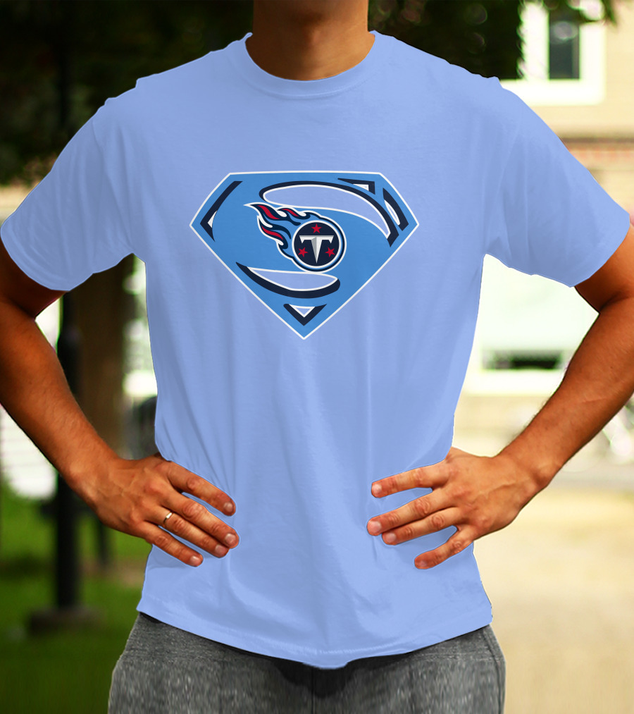 Tennessee Titans Superman Logo Fusion T-Shirt