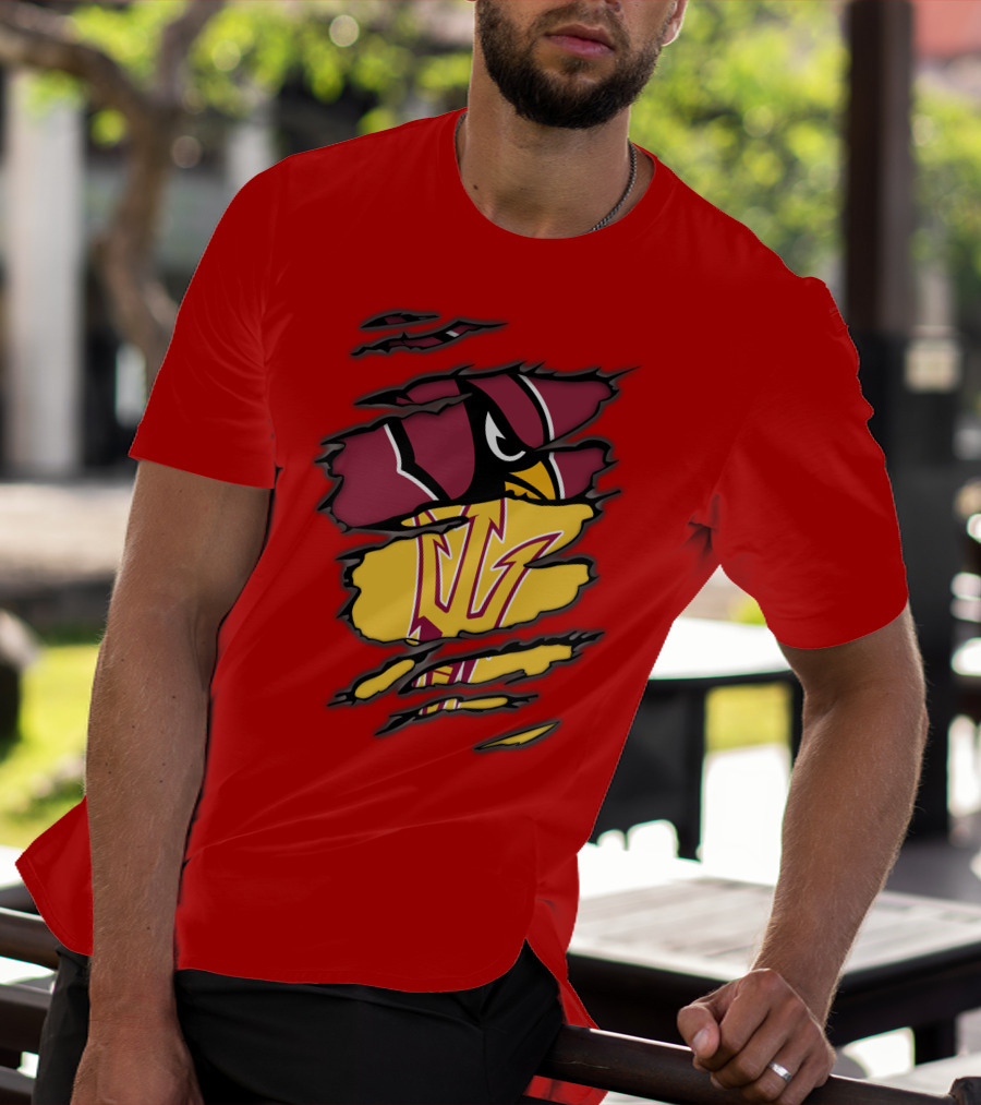 Arizona Cardinals State Sun Devils Fusion T-Shirt