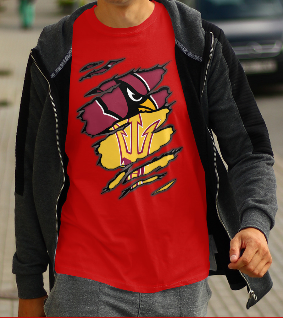 Arizona Cardinals State Sun Devils Fusion T-Shirt