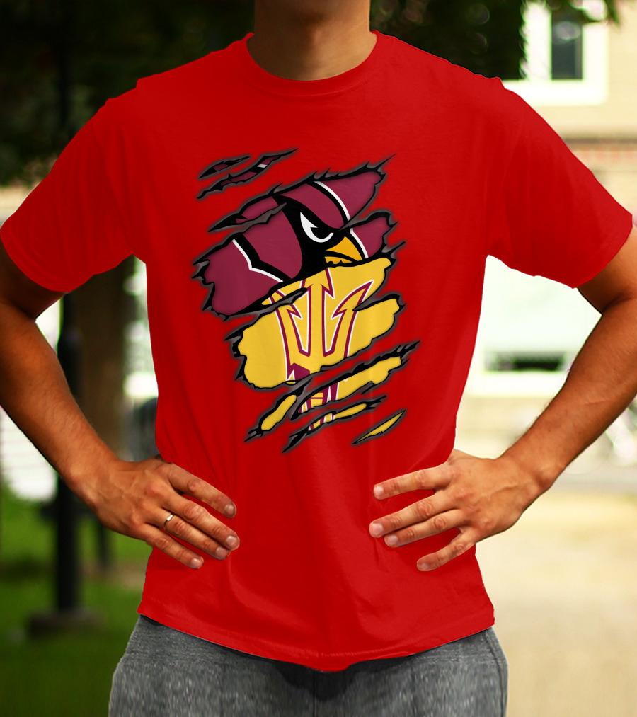 Arizona Cardinals State Sun Devils Fusion T-Shirt