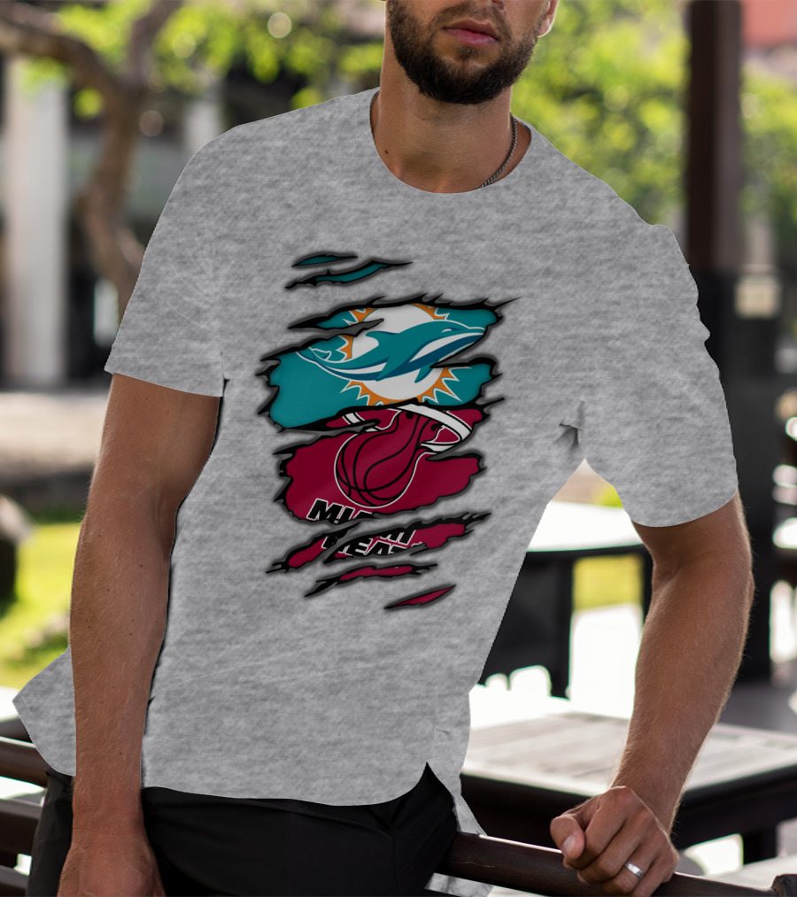 Miami Dolphins Miami Heat T-Shirt