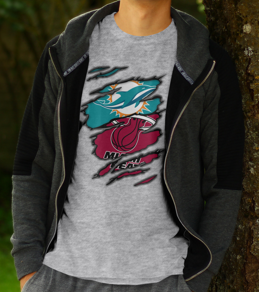 Miami Dolphins Miami Heat T-Shirt