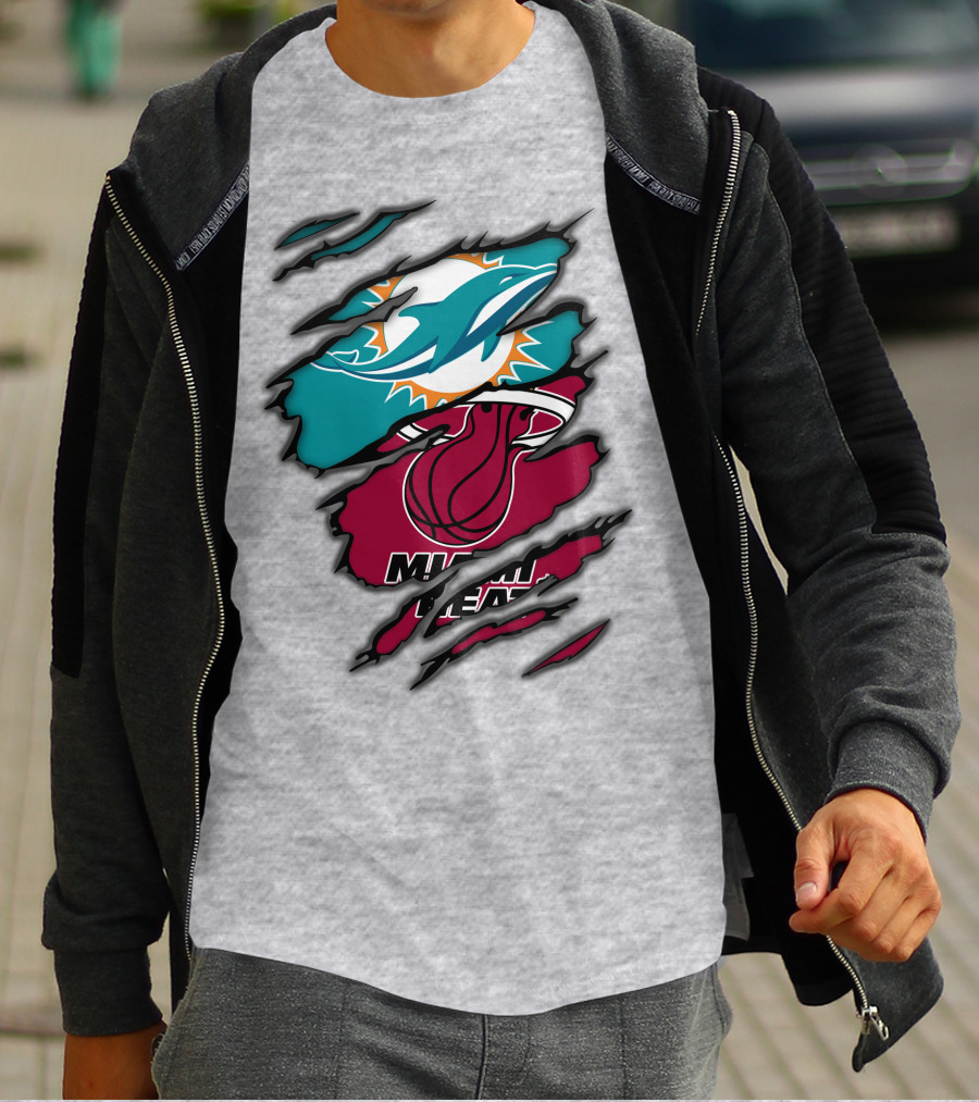 Miami Dolphins Miami Heat T-Shirt
