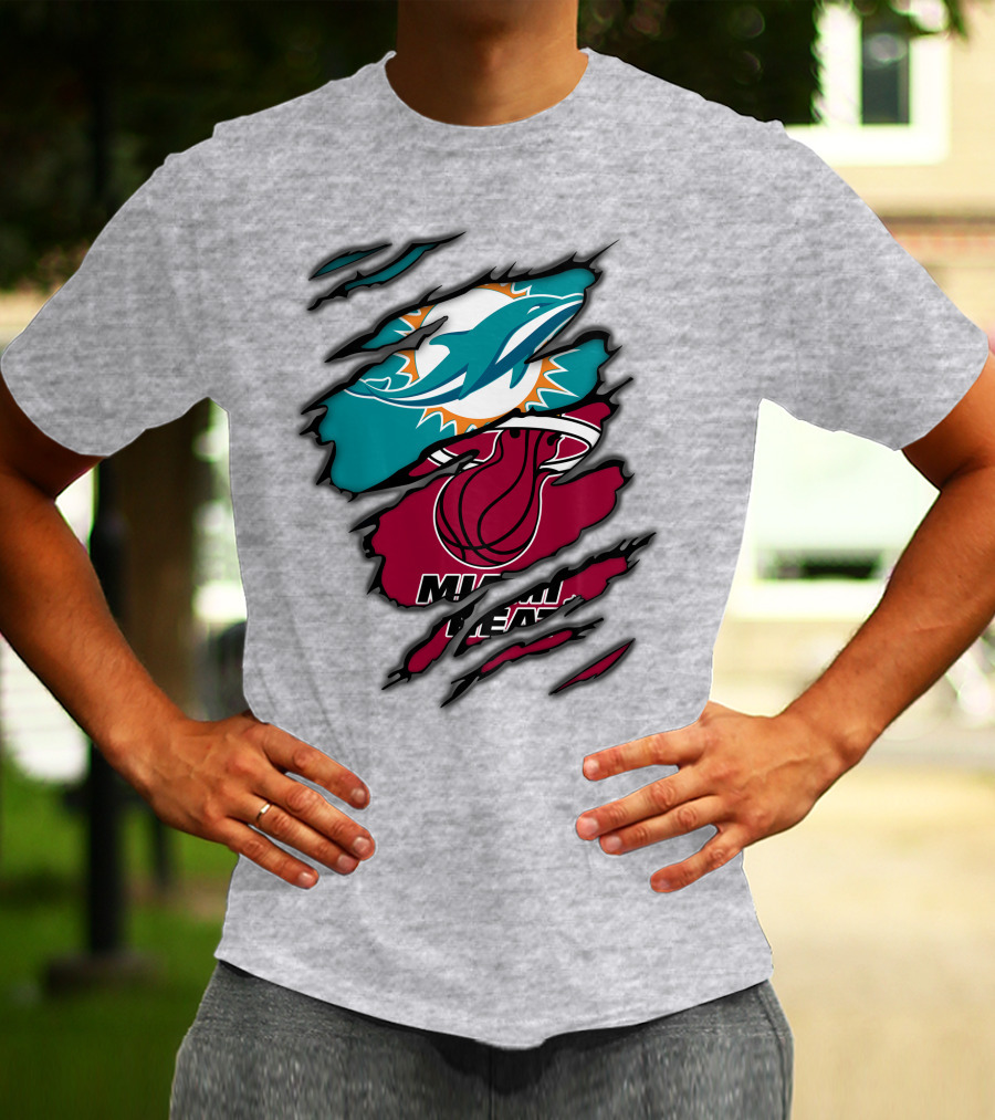 Miami Dolphins Miami Heat T-Shirt