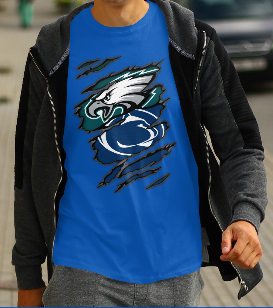 Eagles Penn State Logo Claw T-Shirt