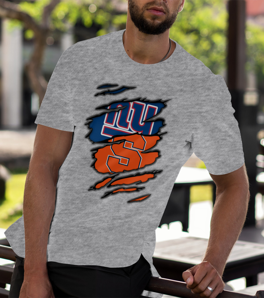 New York Giants Syracuse Crossover Logo Integration T-Shirt