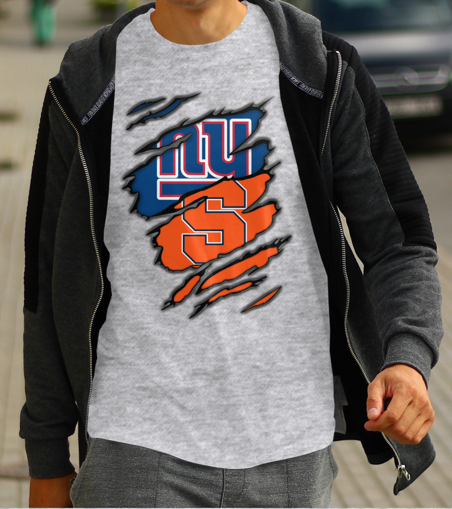 New York Giants Syracuse Crossover Logo Integration T-Shirt