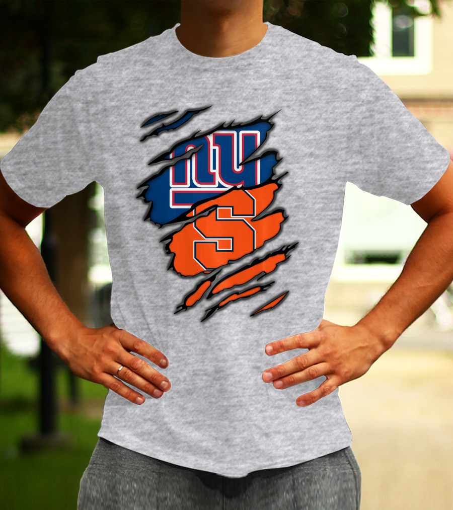 New York Giants Syracuse Crossover Logo Integration T-Shirt