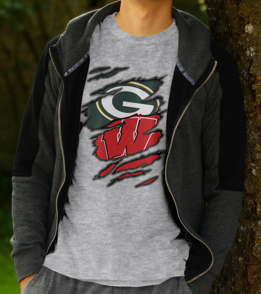 Packers Badgers Green Bay Wisconsin Football Fans T-Shirt