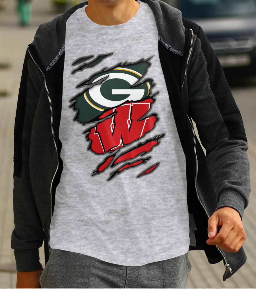 Packers Badgers Green Bay Wisconsin Football Fans T-Shirt