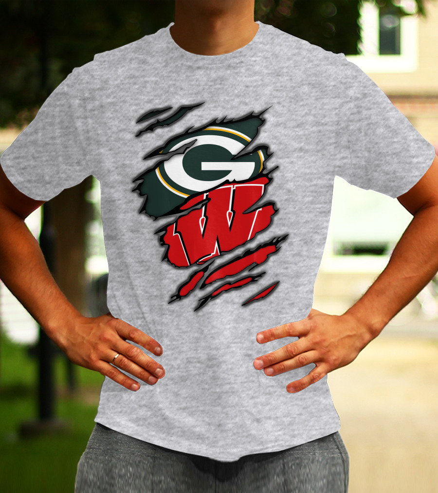 Packers Badgers Green Bay Wisconsin Football Fans T-Shirt