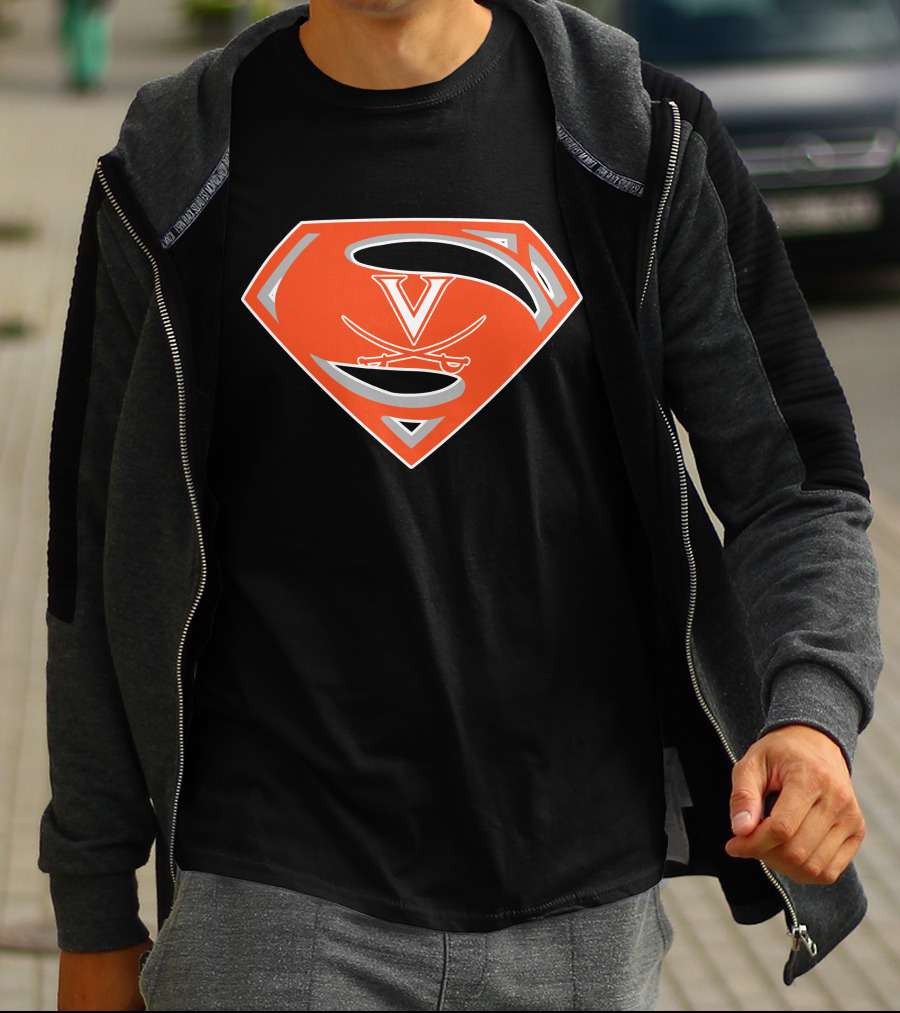 Superman Virginia Cavaliers T-Shirt