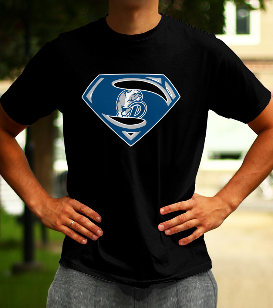Superman Logo Dark Bulldogs Emblem T-Shirt