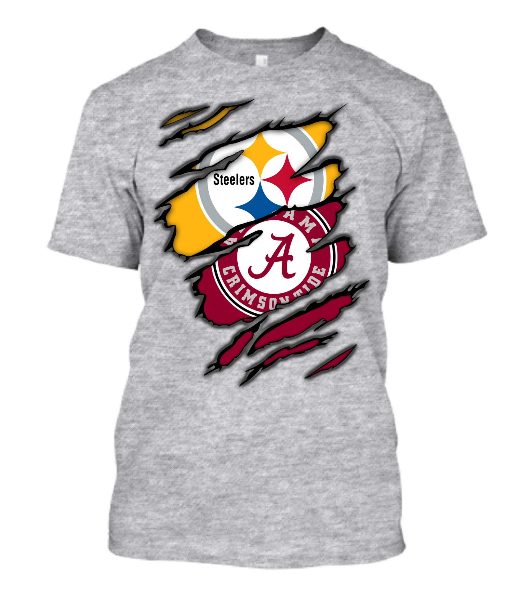 Steelers Alabama Crimson Tide Rip T-Shirt