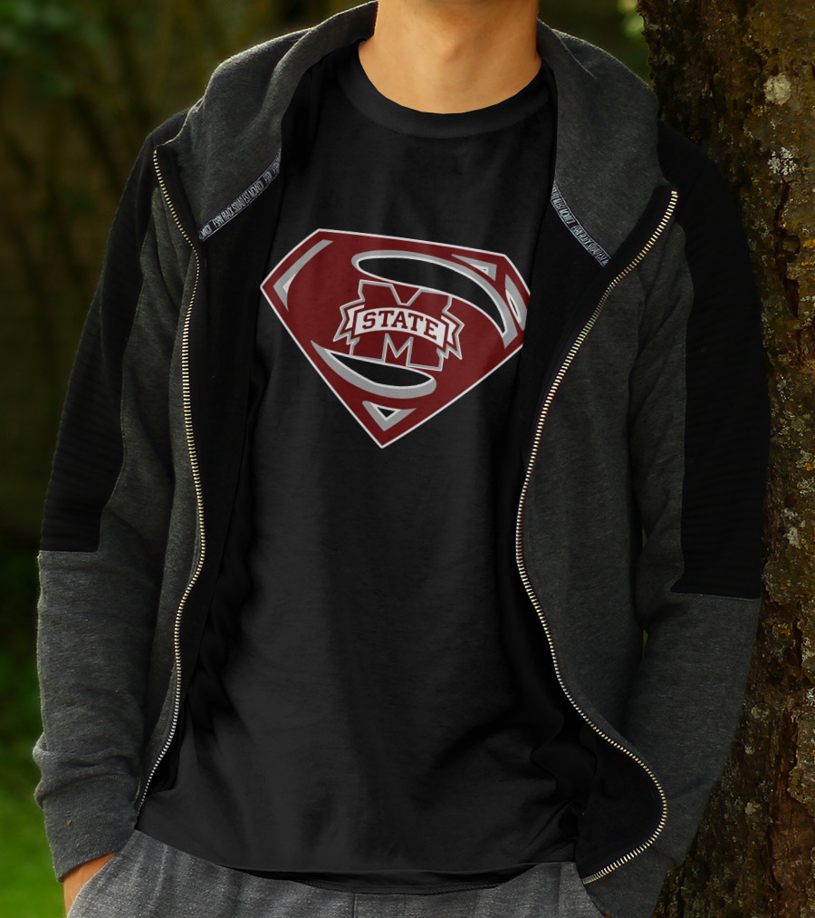 Superman M State Logo With Shield T-Shirt