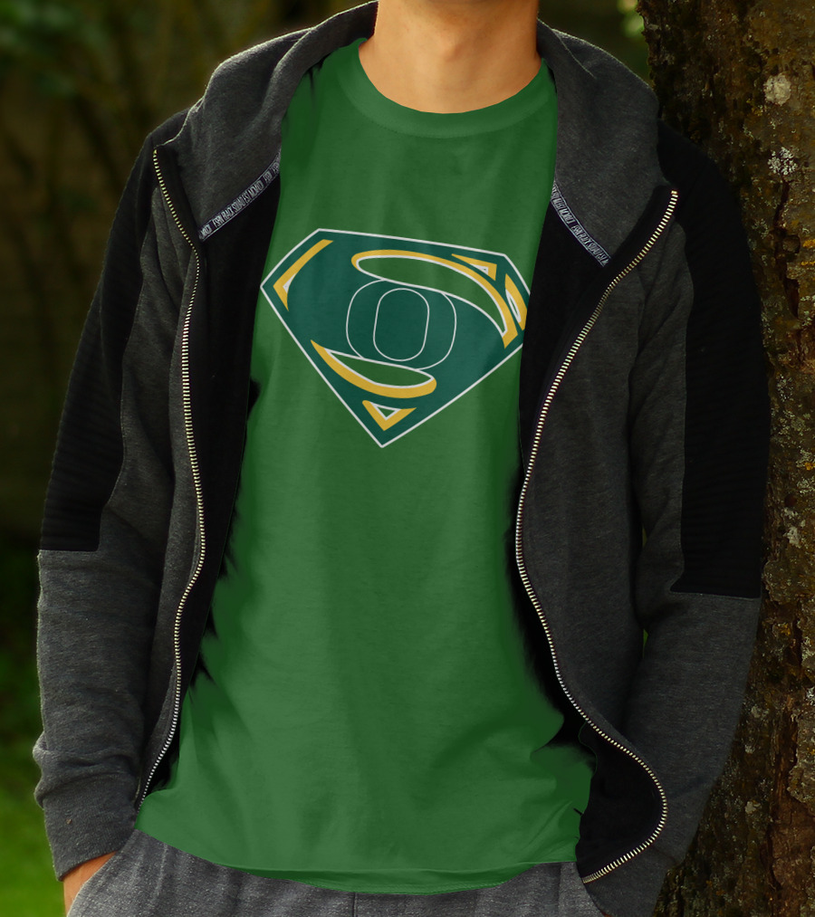 Superman Logo Oregon Ducks Color T-Shirt