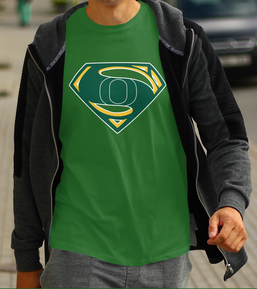 Superman Logo Oregon Ducks Color T-Shirt