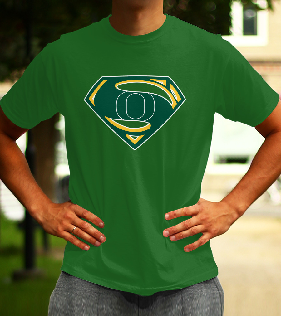 Superman Logo Oregon Ducks Color T-Shirt