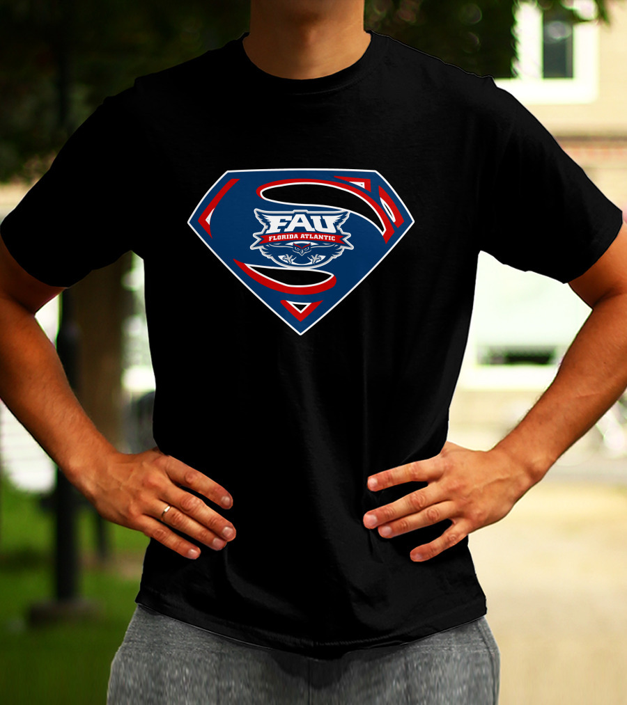FAU Florida Atlantic Superman Owls T-Shirt