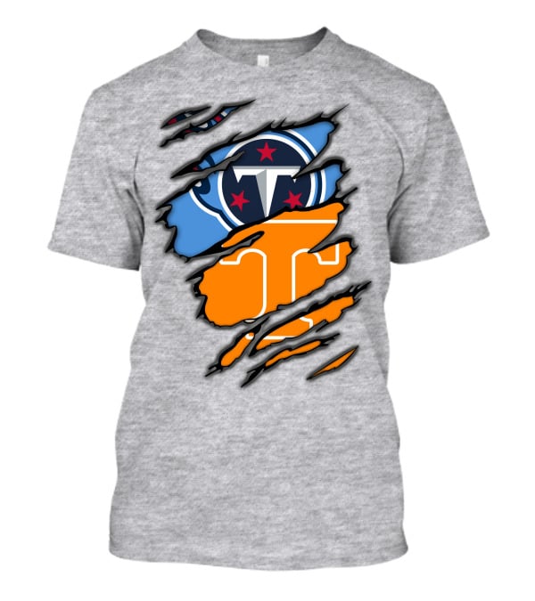 Tennessee Titans And Vols Logo Mashup T-Shirt