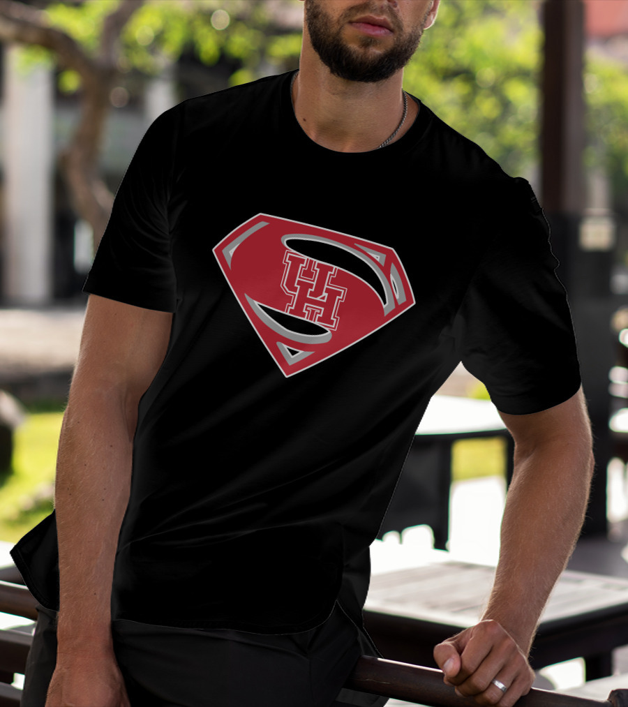 Superman UH Logo University Of Houston Crest T-Shirt