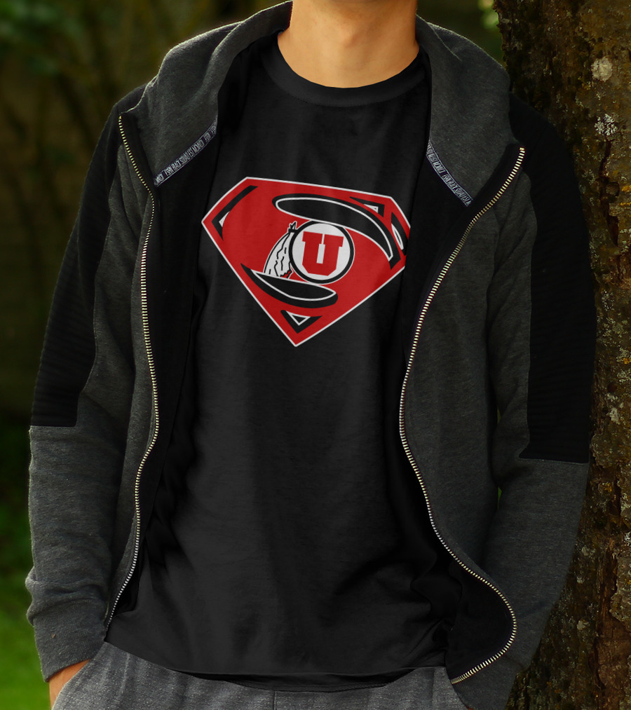 University Of Utah Superman Logo Utes T-Shirt