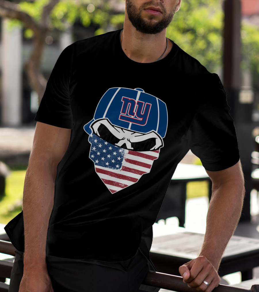 New York Giants American Flag Bandana T-Shirt