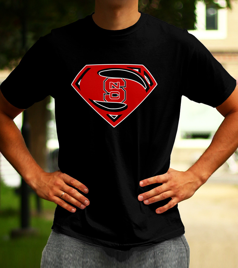 NC State Wolfpack Superman Shield T-Shirt