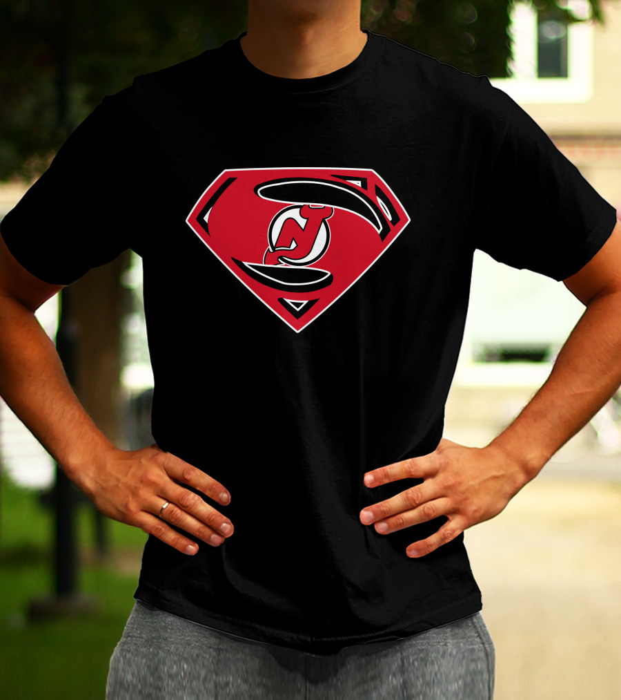New Jersey Devils Superman Shield T-Shirt