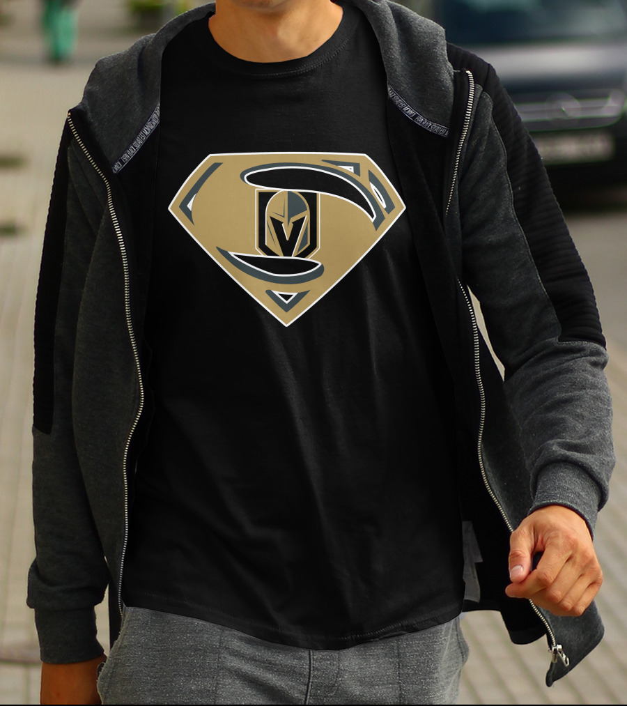 Superman Vegas Golden Knights Emblem T-Shirt