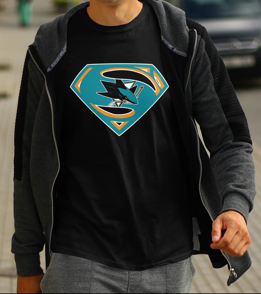 San Jose Sharks Superman T-Shirt