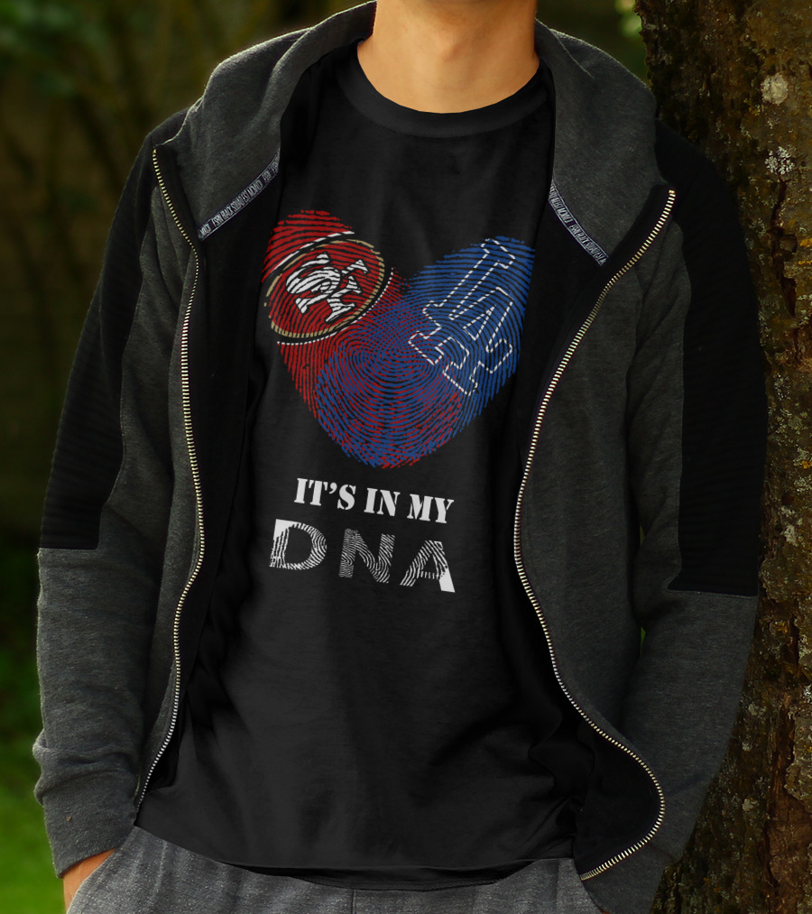 49ers Dodgers Heart It's In My Dna T-Shirt