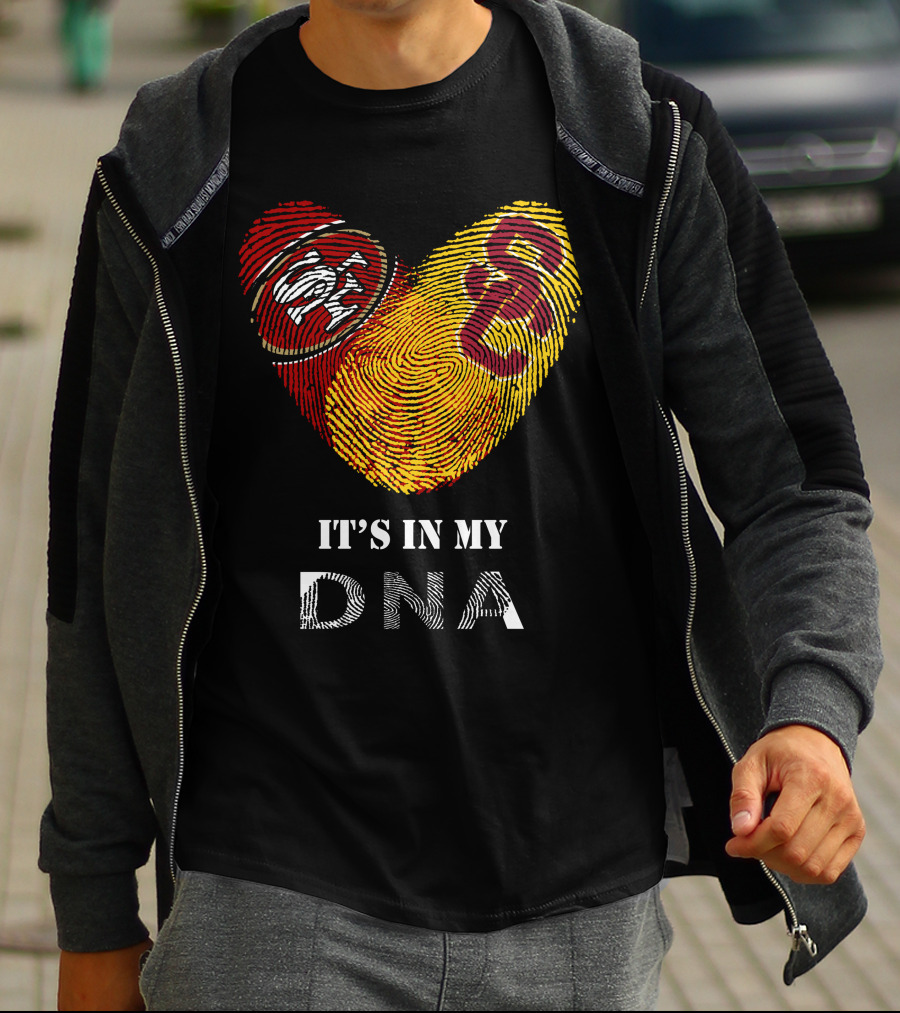 49ers And Usc Trojans It's In My Dna T-Shirt