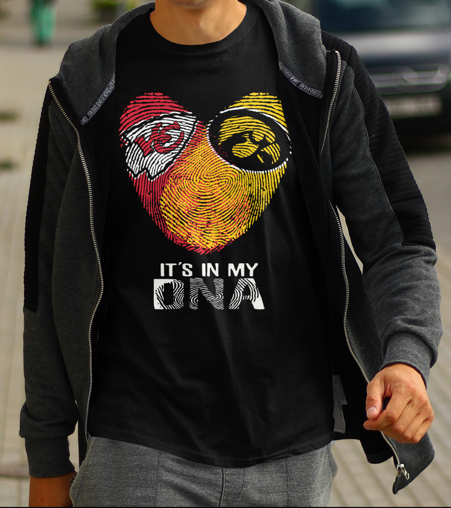 Kansas City Chiefs Iowa Hawkeyes It's In My DNA T-Shirt