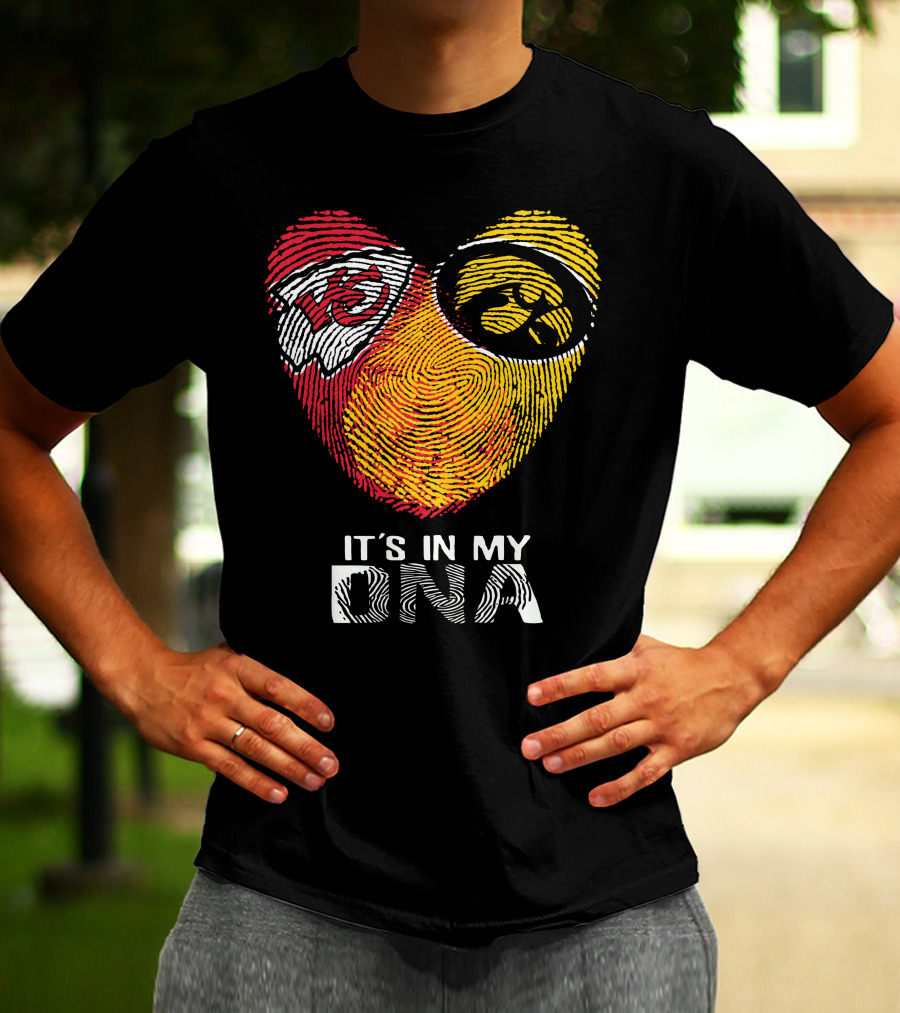 Kansas City Chiefs Iowa Hawkeyes It's In My DNA T-Shirt