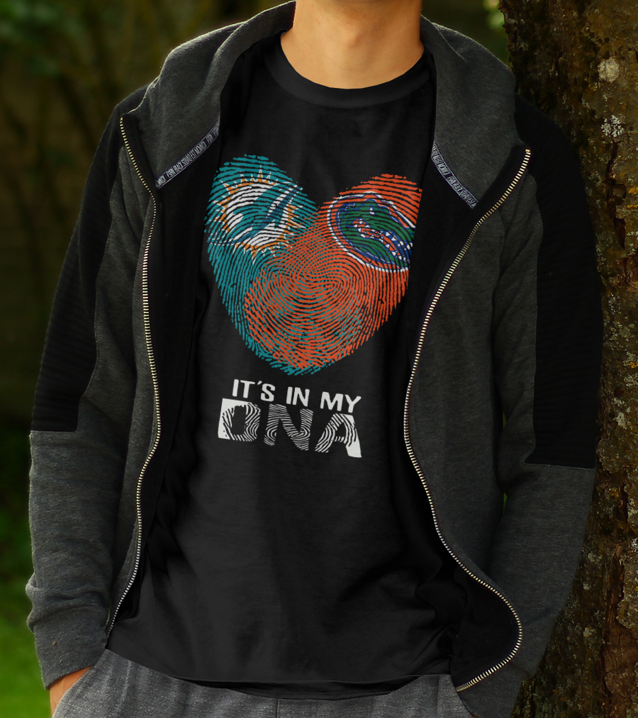 Miami Dolphins Florida Gators It's In My DNA T-Shirt