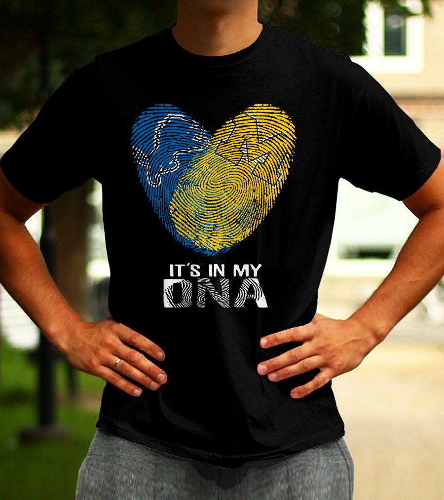 Lions Michigan M It's In My DNA T-Shirt
