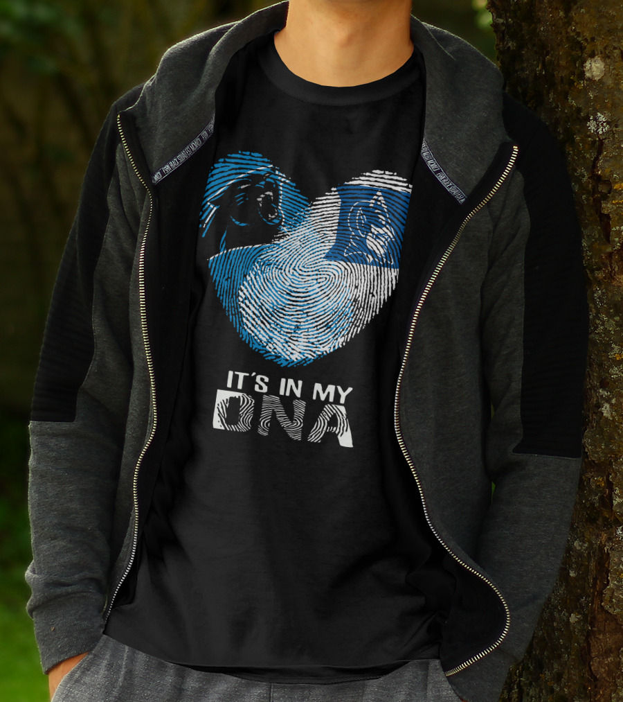 Panthers Duke It's In My DNA Fingerprint Heart T-Shirt