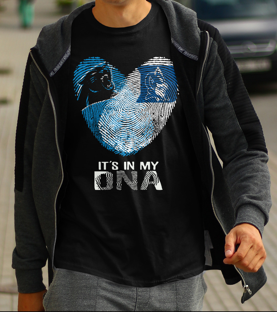 Panthers Duke It's In My DNA Fingerprint Heart T-Shirt